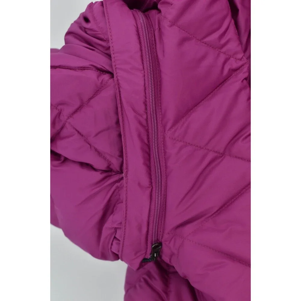 LL Bean Youth XL 18 Wild Aster Pink Sherpa Lined Removable Hood Jacket NWT